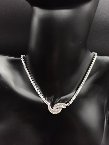 گردنبند تنیسی پلاک دار